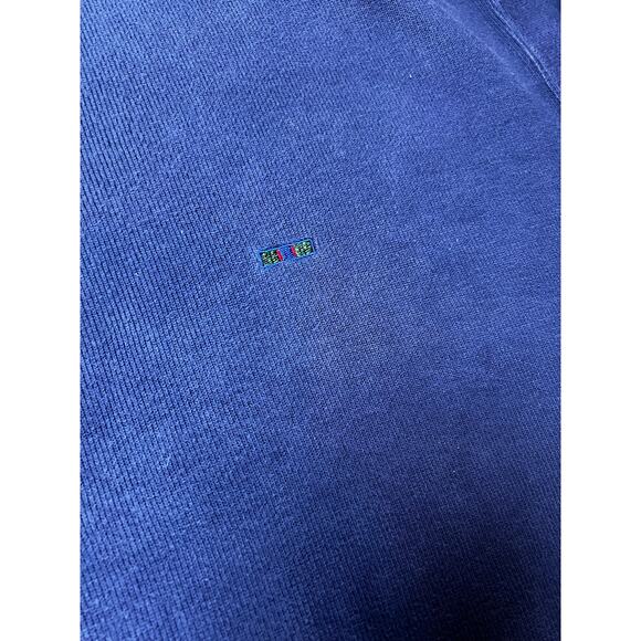 Vintage Alexander Julian COLOURS V -neck 90s Green and blue sweater men size XXl - Picture 4 of 4